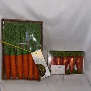 Bella Lux Sequin & Cotton Rope Easter Decor Bundle Carrots 🥕